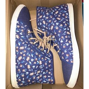 TOMS Camarillo Deep Cobalt in Vintage Flower Women's size 12 UK10 EUR43.5 NIB